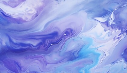 Abstract fluid art background with swirling purple and blue colors.
