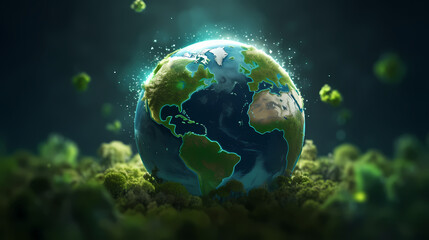 Fototapeta na wymiar World environment day concept ecology protection environment, environmental protection background