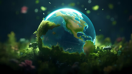 Obraz na płótnie Canvas Environmental protection background, world environment day background, protect the environment