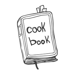 Cook book design over white background ,vector illustration