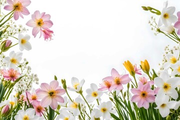 Naklejka na ściany i meble spring flowers background