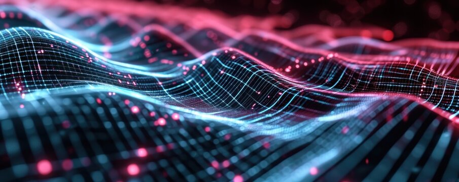 High-tech and modern technology, network, digital dynamic fusion, banner