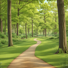 Animated Forest Pathway