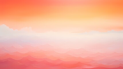 A mesmerizing gradient of sunset oranges and pinks creates a stunning visual symphony against a clear, solid canvas