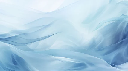 Foto op Plexiglas Pale blue abstract background with gentle wave textures © VibrantVisionsStudio