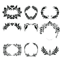 wreath SVG, wreath png, wreath frame, frame svg, frame illustration, wreath illustration, frame, vector, vintage, floral, design, decoration, pattern, ornament, border, illustration, flower, ornate, a