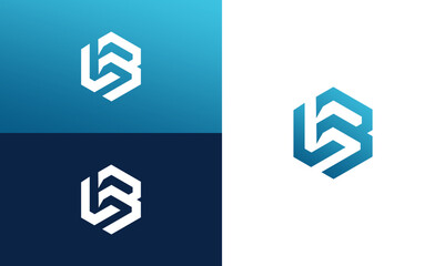LB initials icon monogram logo design vector