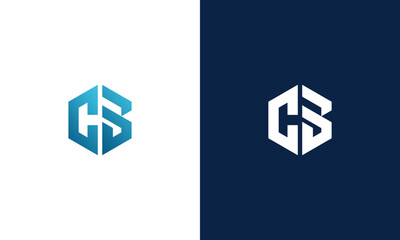 CB initials icon monogram logo design vector - obrazy, fototapety, plakaty