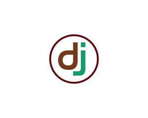 DJ Logo design vector template