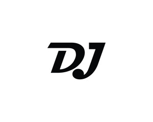 DJ Logo design vector template