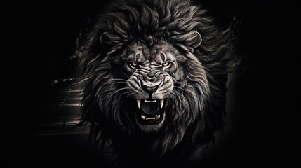 head of lion ; lion face