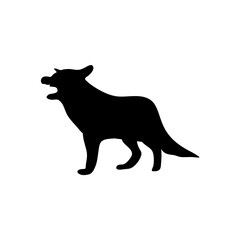 Fox silhouette vector