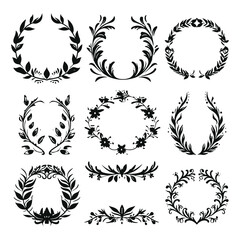 wreath SVG, wreath png, wreath frame, frame svg, frame illustration, wreath illustration, frame, vector, vintage, floral, design, decoration, pattern, ornament, border, illustration, flower, ornate, a