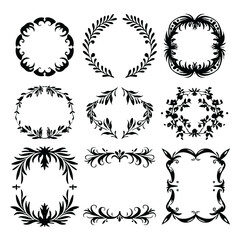 wreath SVG, wreath png, wreath frame, frame svg, frame illustration, wreath illustration, frame, vector, vintage, floral, design, decoration, pattern, ornament, border, illustration, flower, ornate, a