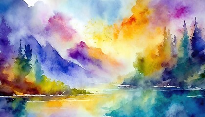  watercolor banner background