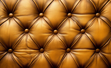 Fototapeta premium Gold leather upholstery