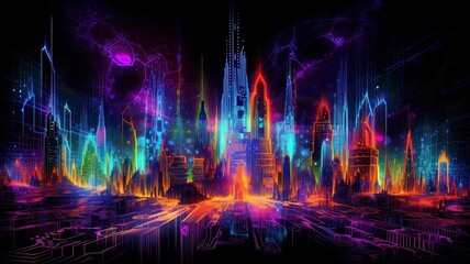 Luminous Metropolis: A Symphony of Lights