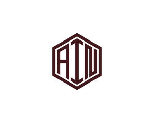 AIN logo design vector template
