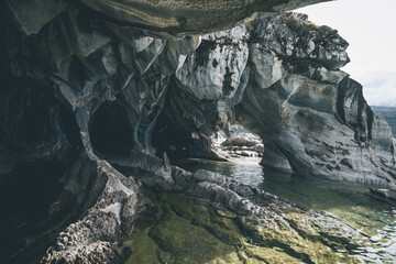 The “Capillas de Mármol” or Marble Chapels, also known as the Marble Cathedrals, are one of the most important tourist attractions in Patagonia, Chile