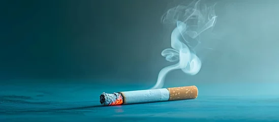 Poster A single cigarette smoke Generative AI © Bipul Kumar