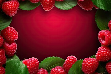 frame of raspberries