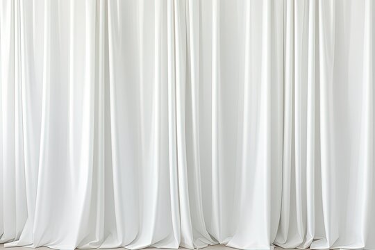   with white curtains