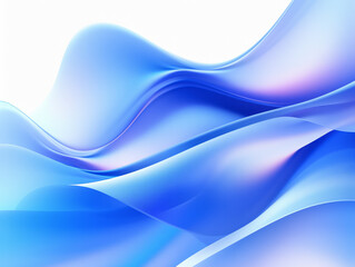 Fototapeta premium Blue and White Background With Wavy Lines, Simple and Elegant Design
