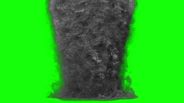 Tornado Storm Hurricane. 3D generated animation fx. Has aa green screen for easy compositing.