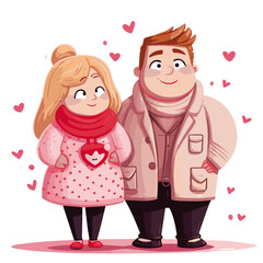 couple in valentine day