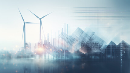 wind turbines - green energy concept