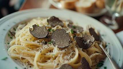 spaghetti with truffle