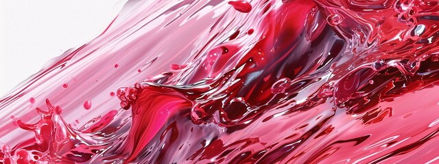 Pink Liquid with Red Stains Generative AI
