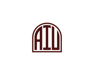 Fototapeta premium AIU Logo design vector template