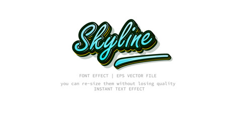 Fototapeta premium 3D Editable Text Effect