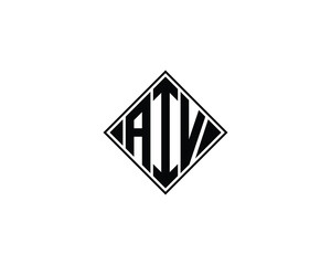 AIV Logo design vector template