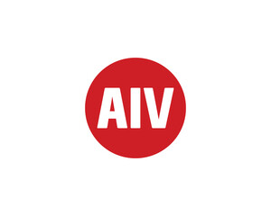 AIV Logo design vector template