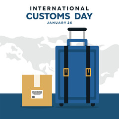 Customize your International Customs Day template for January 26 with our banners. Commemorate this important day and celebrate World Customs Day with our customizable templates.