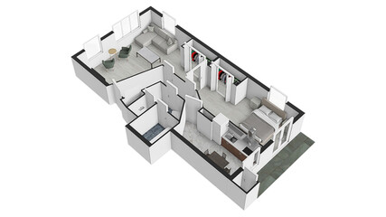 Fototapeta premium Florplanner Floor plan Floorplan 3d 2d