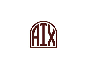 AIX Logo design vector template