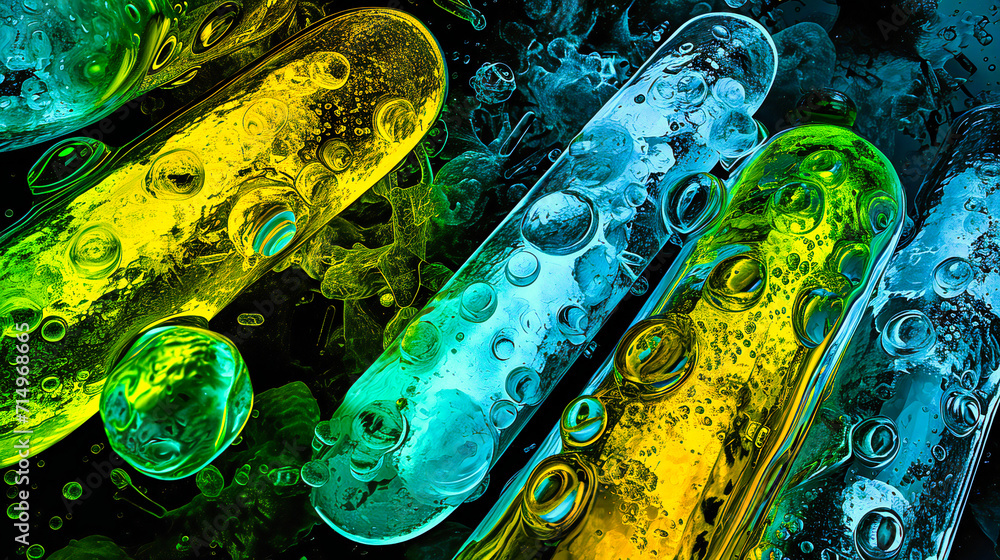 Poster colorful liquid abstract: a vibrant and bright abstract background with colorful liquid patterns, cr
