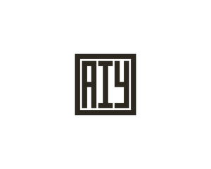 AIY Logo design vector template
