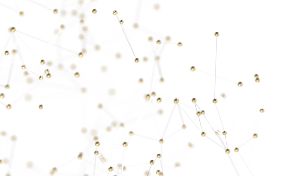 Molecular background with DNA. Network with connecting dots and lines.