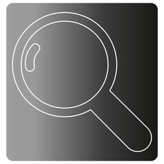Magnifying glass icon design decoration