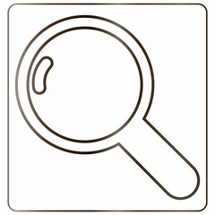 Magnifying glass icon design decoration