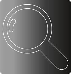 Magnifying glass icon design decoration