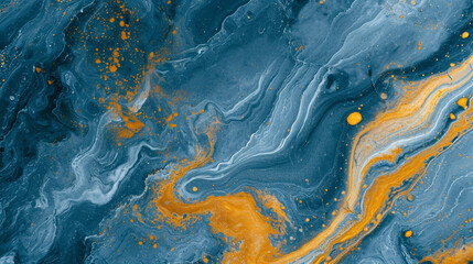 Yellow and Deep Sky Blue marble background