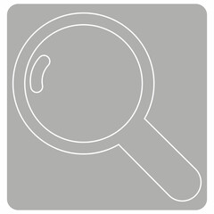 Magnifying glass icon design decoration