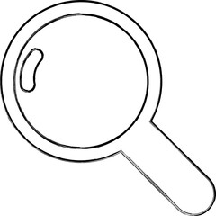 Magnifying glass icon design decoration