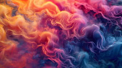 Abstract wave of colorful wool background - obrazy, fototapety, plakaty