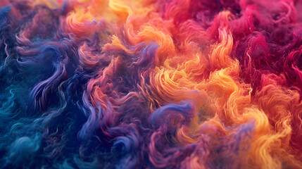 Abstract wave of colorful wool background - obrazy, fototapety, plakaty